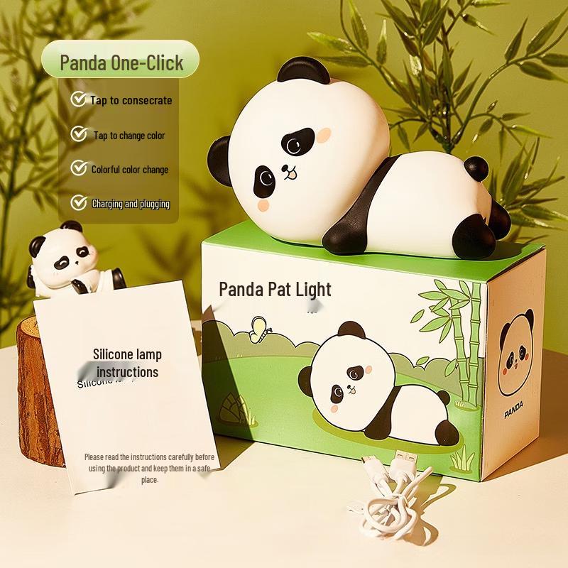 Panda Silicone Pat-Pat LED Night Light