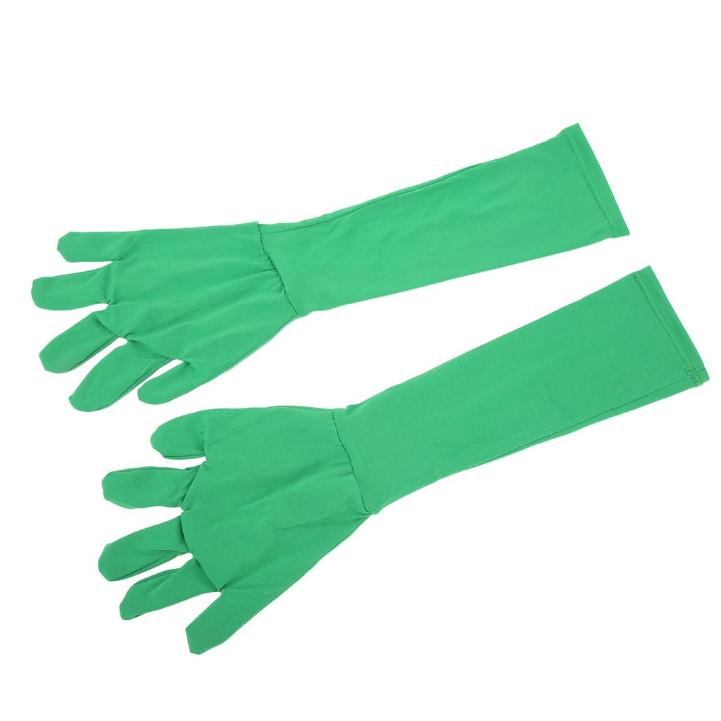 2Pcs Universal Chromakey Green Screen Gloves Invisibility Effect Background Gloves for Photography Photo Video Film