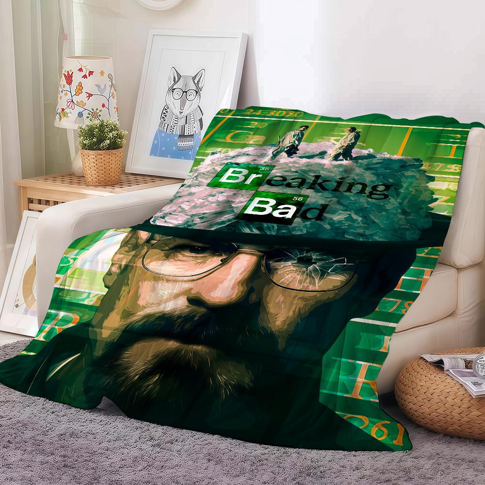 Crime TV series B breaking B bad Blanket For Sofa Office Bed Plane Travel Sleep Read Relax Camping Soft And Warm
