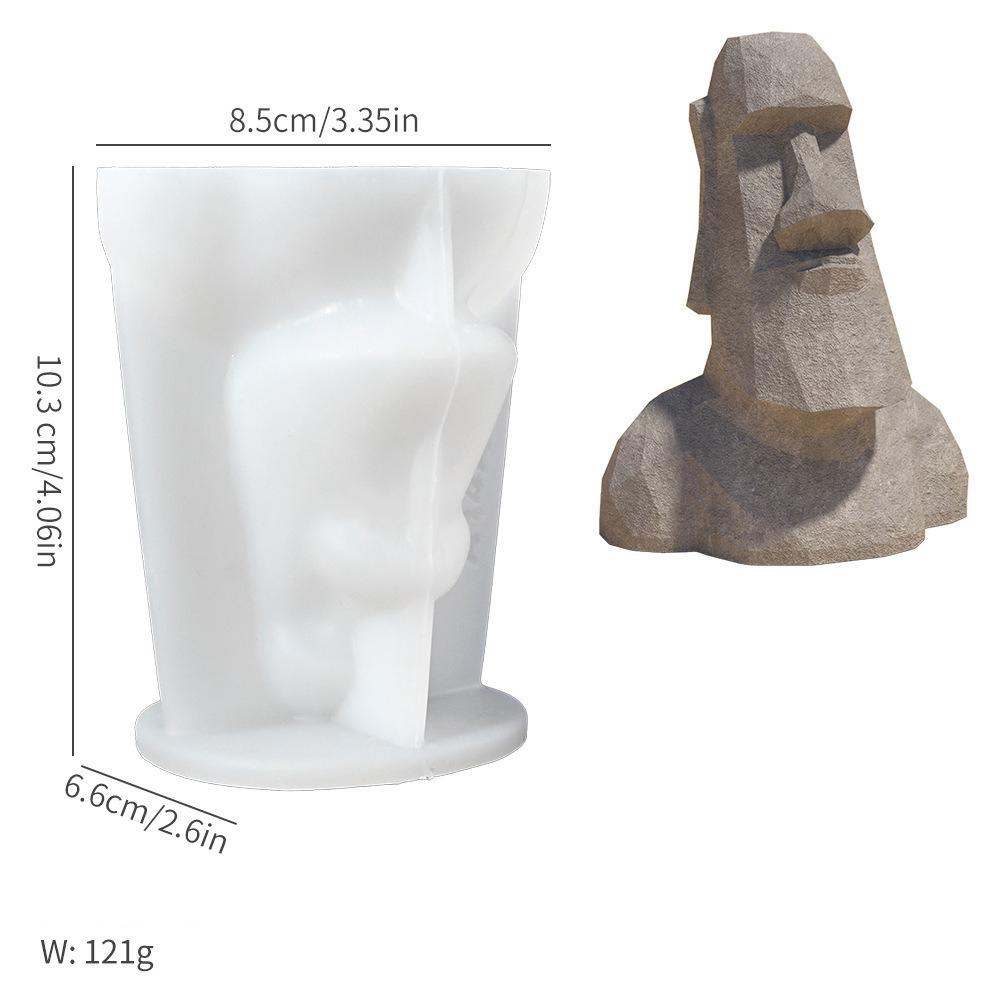 

Moai Guardian силиконовая форма гигантская каменная статуя форма для свечи DIY искусство домашнее украшение гипсовая форма