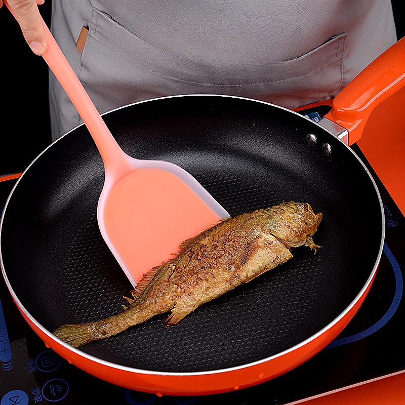 12Pcs/Set Silicone Kitchen Utensils With Storage Bucket High Temperature Resistant And Non Stick Pot Spatula Spoon