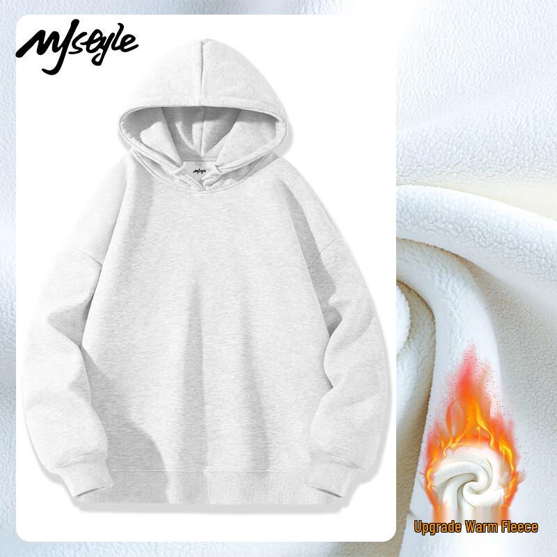 MJ STYLE Damen Kapuzen-Fleece-Sweatshirt mit Kordelzug