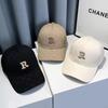 Baseball Cap With Embroidered R Letter For Outdoor Sun Protection Casual Wear