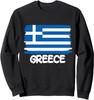 Cool Greece Flag Country Greece Flag Design Unisex Crewneck Sweatshirt