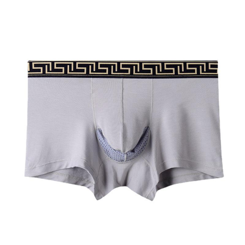 Herren Atmungsaktive Mesh Boxer Briefs mit Elefantenrüssel-Beutel und Stützdesign