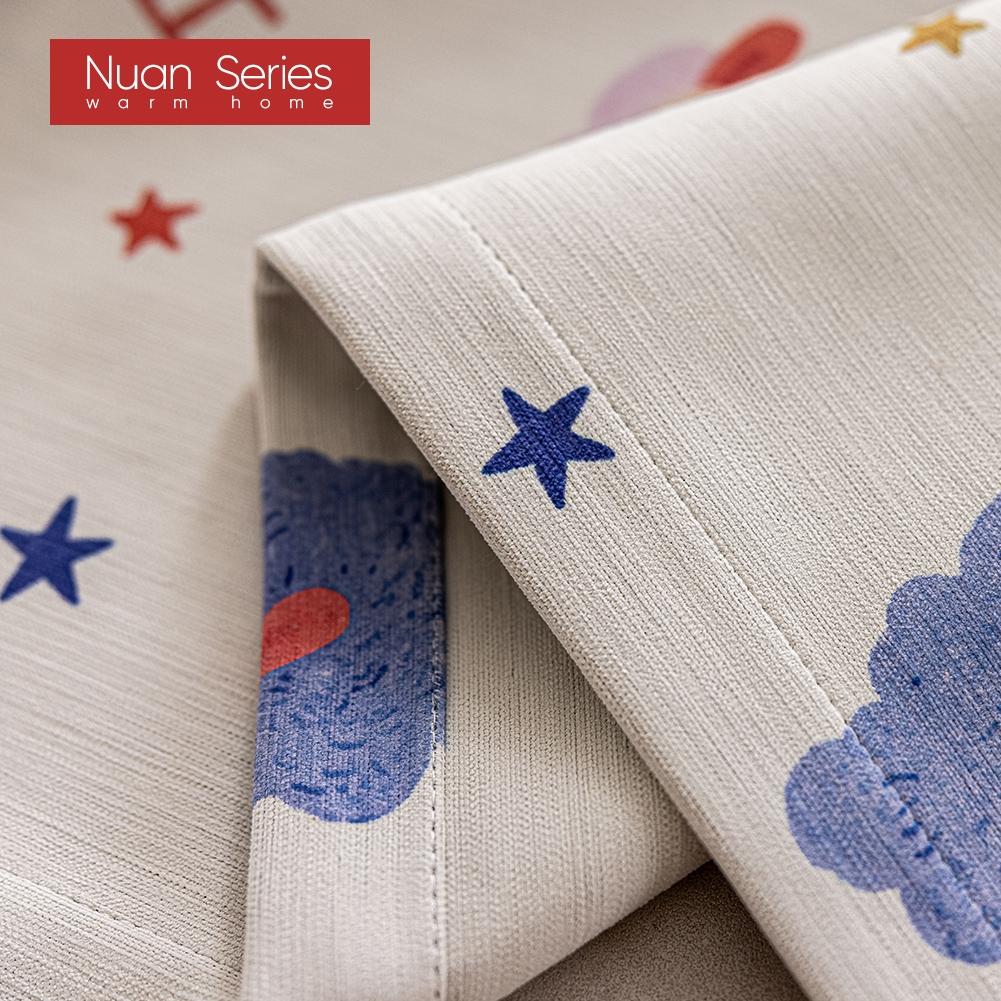 1PC Nuan Series 90% Blackout Curtains Cute Lamb Print Children's Curtains Thick Curtains for Bedroom Living Room Window for Home Decor