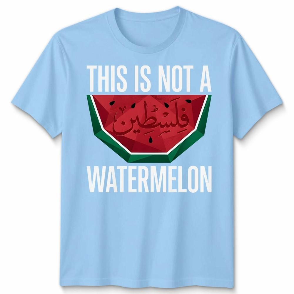 This Is Not A Watermelon Unisex T Shirt Funny Palestine Map Palestine Flag Retro S
