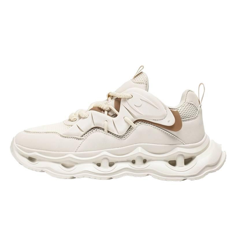 New Men's Thick-soled Heightening Dad Shoes Trendy Brand Leather Sports Shoes Live Air Cushion Outdoor Running Casual Men's Shoes