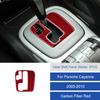 Per Porsche Cayenne 2003 2004 2005 2006 2007 2008 2009 2010 Pannello Adesivo Leva Cambio Console Centrale Morbido in Fibra di Carbonio / PVC