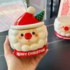 Creative Cartoon Santa Claus Shape Mug with Lid Household Water Cup High Looking Christmas Gift Souvenir