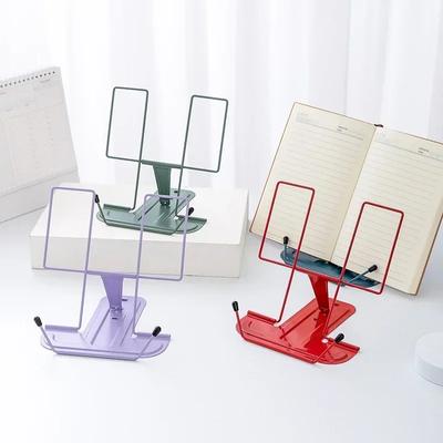 Portable Book Holder Adjustable Reading Rest Recipe Cookbook Stand Cell Phone Stand for Cookbook Textbook Tablet Holder