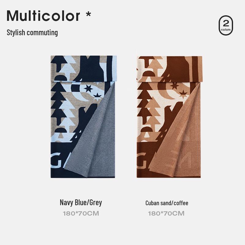 Navigare Men's Warm Knitted Casual Scarf