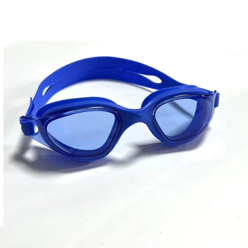 Supply of high-definition anti-fog adult swimming goggles New flat-lens swimming goggles