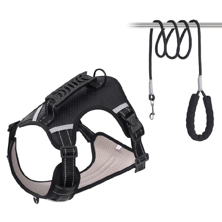 

Dog Vest Harnesses Pet Strong Training Walking Swimming Supplies Soft Handle Training Vest S чорний