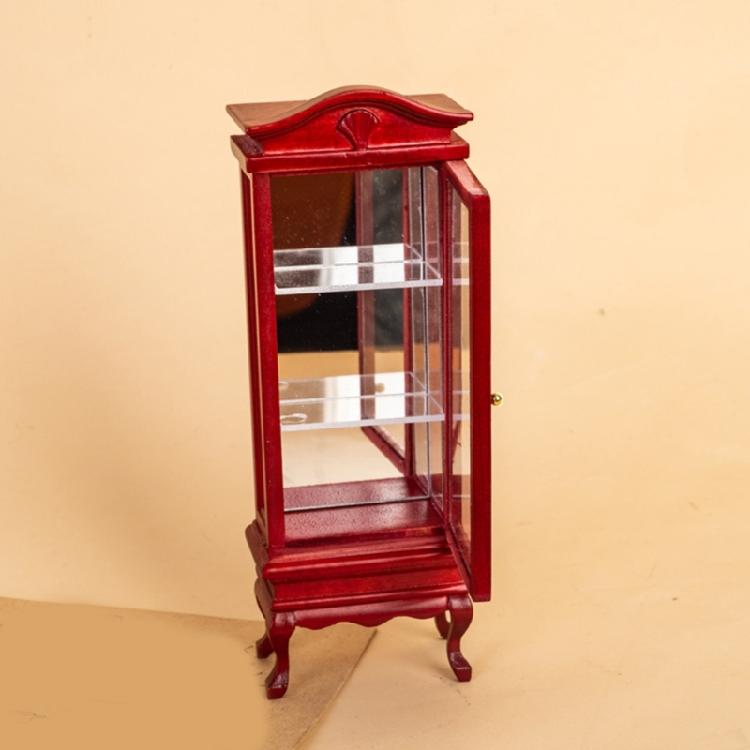 Handcrafts Miniature Cabinet 1/12 Scale Dollhouses Accessory Decorative Wine Cabinet for Craft Model Project Display