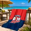 Serviette de plage Esprit d'équipe des Sydney Roosters, Séchage rapide, Facile d'entretien, Convient aussi bien pour le fitness que pour les vacances à la plage, Essentiel de sport