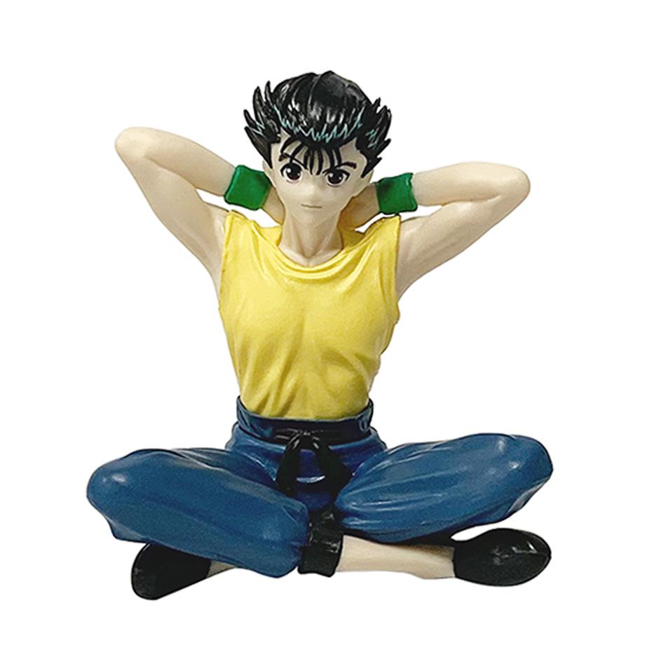 9cm YuYu Hakusho Urameshi Yuusuke Kurama Sitting posture Anime Figure Toys PVC Model Collector Doll Birthday Gift