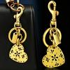 Keychain Pendant Hollow Carved Heart Shape Key Chain with Anti-Oxidation Lobster Clasp Lightweight Backpacks Accessory