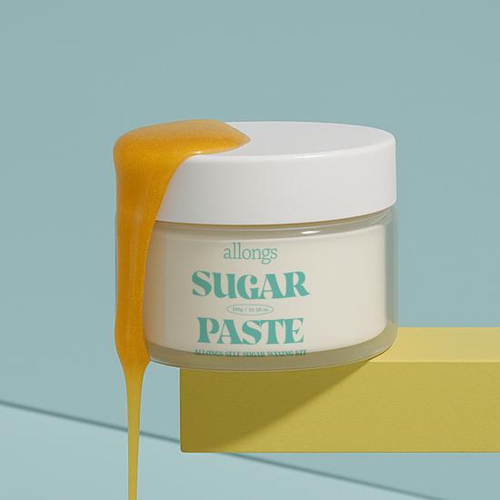 Allongs Self Sugar Waxing Kit (300g Sugar Wax + 20 Waxing Cloths + 1 Waxing Spatula) (On)