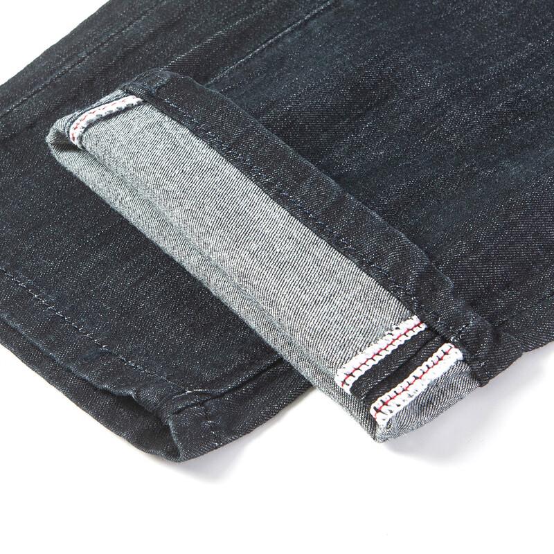 MONTAGUT Men's High-Elastic Modal Straight-Leg Jeans