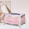 European Tissue Box Large Capacity Easy Access Tissue Box Cover Acrylic Paper Napkin Holder Luxurious Home Decoration