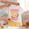 Cute Girl Summer Outfit Set With Cotton Fabric For Ages 3 To 8 Years