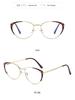 2025 Unisex Metal Cat Eye Glasses, Myopic-Ready, Anti-Blue Light