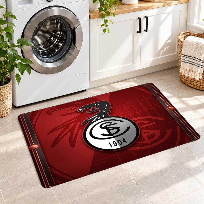 Flannel Kitchen Mat SC Freiburg FC Soft Area Rug Non Slip Floor Carpet Home Decoration