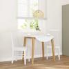 VidaXL Dining Chairs Cushions 2 Pcs White Solid Rubber Wood, Dining Chair, Chair, Living Room Chair, Chairs At 4102505