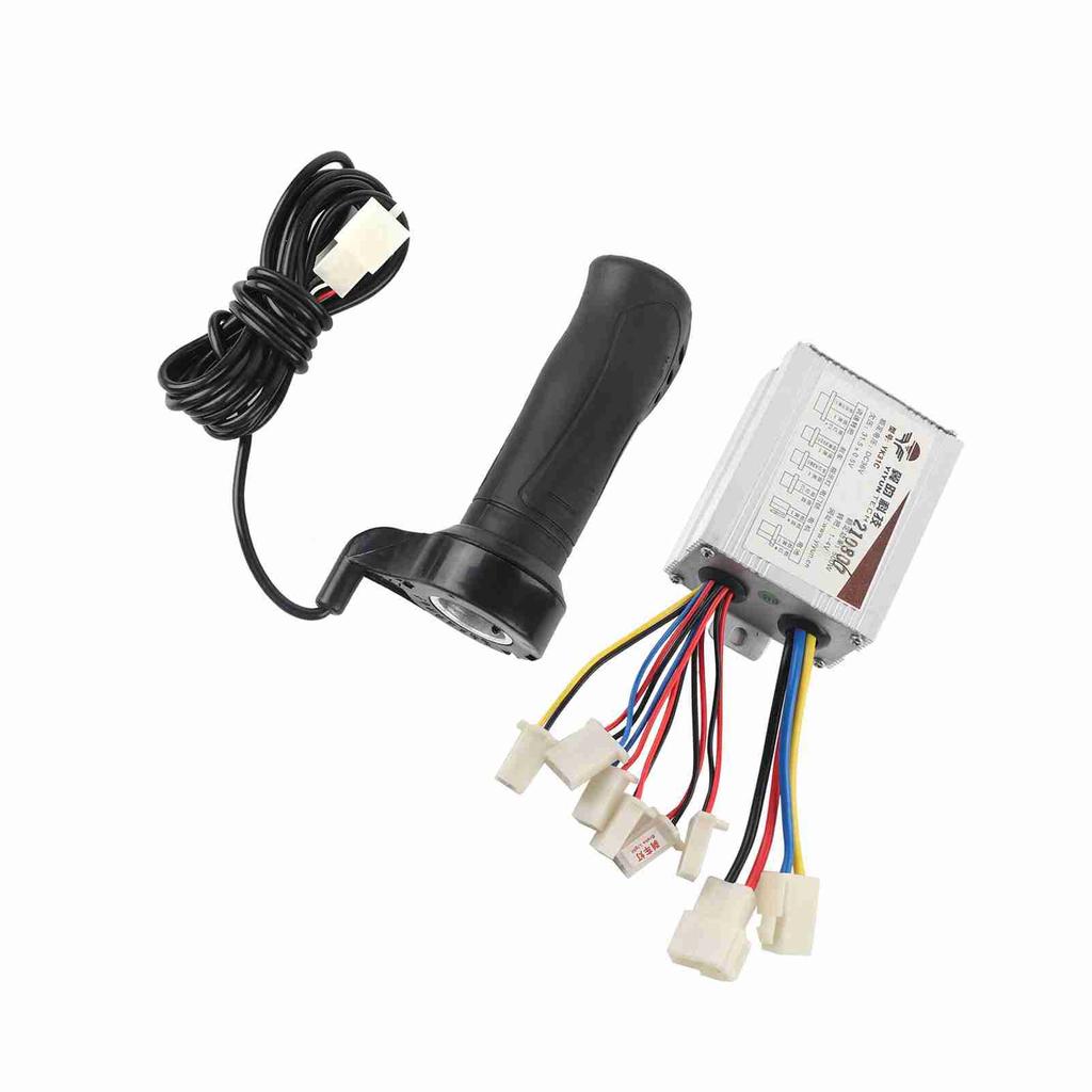500W Motor Brushed Speed Controller & Throttle Grip for Electric Scooter Tricycle 24V