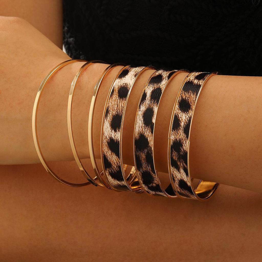 Bohemian Ethnic Gold & Silver Bangle Set - Ancient Western Style Jewelry
