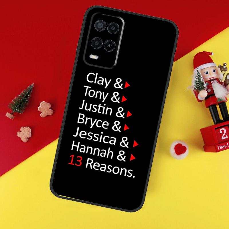 13 Reasons Why Case For Oppo A78 A98 A18 A38 A58 A5 A6 Pro A54 A74 A94 A17 A57 A80 A60 A40 A96 A76 A16 A15