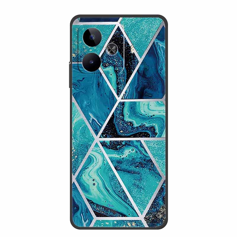 Case For Vivo iQOO Z9 Turbo Marble TPU Soft Silicone Back Cover For iQOOZ9 Turbo V2352A Phone Cases Shockproof Mica Painted Capa