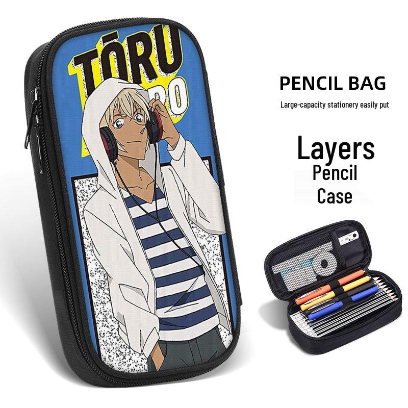 Detektiv Conan Kaito Kid Federmäppchen, Schulbedarf für Kinder, Jungen & Mädchen