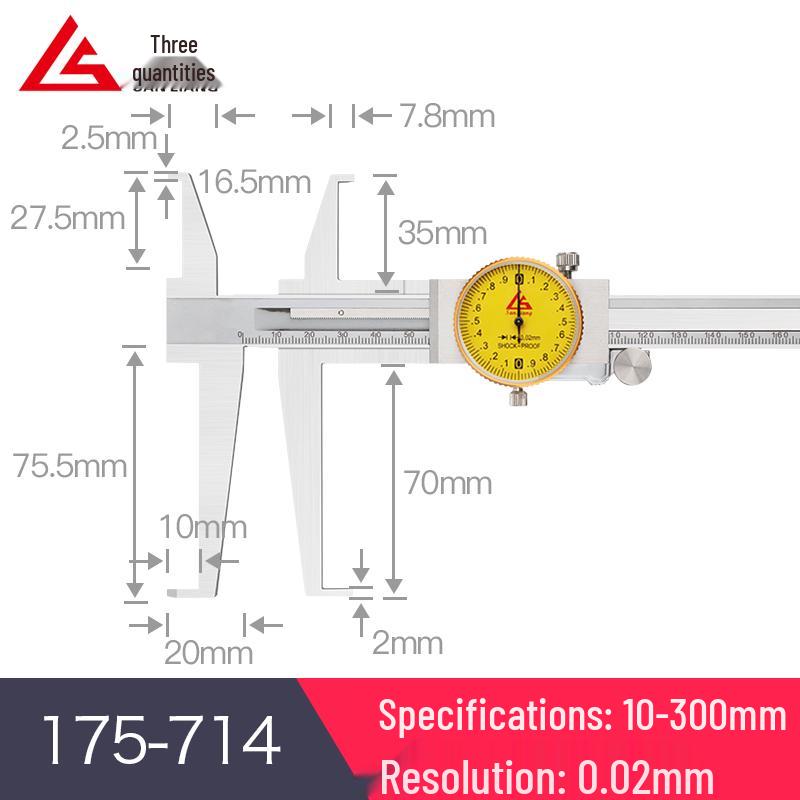 Stainless Steel Digital Vernier Caliper 10-150mm for Inner/Outer Groove Measurement
