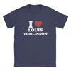 Me Encanta Louis Tomlinson Camiseta para Hombre y Mujer Fe Futuro Cantante Camiseta Increíble Camiseta de Cuello Redondo Algodón Tops Tallas Grandes