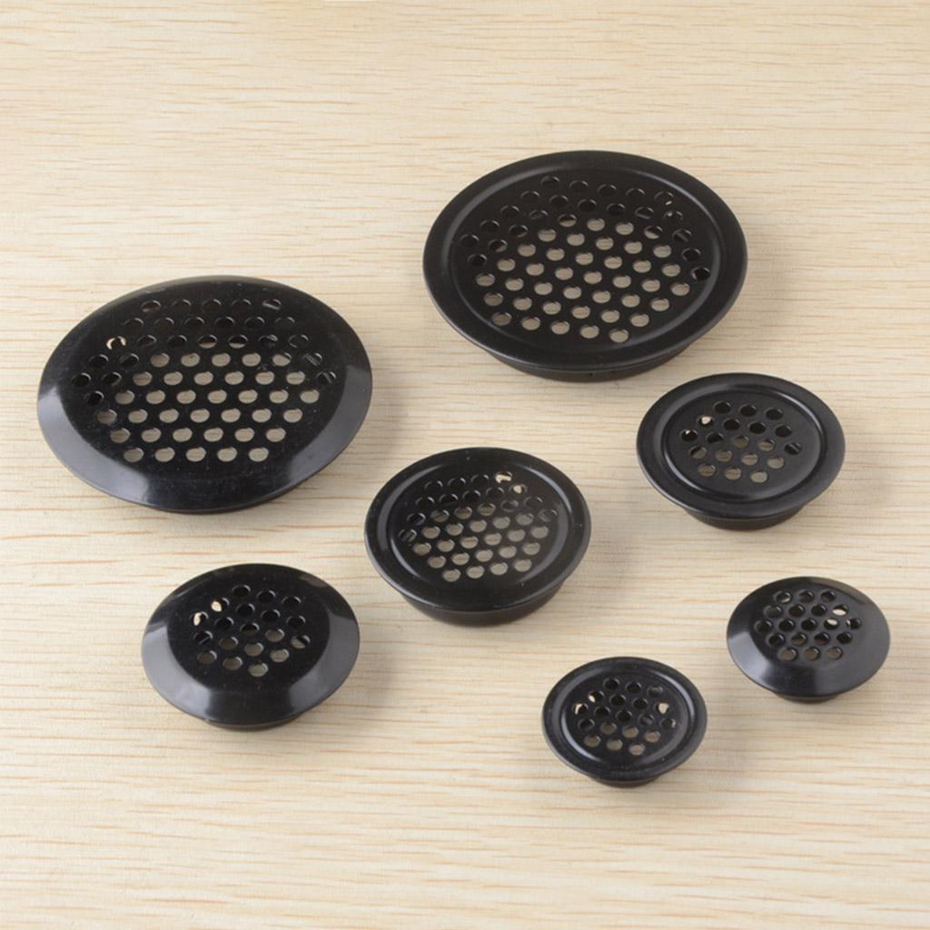 Wardrobe Shoebox Cabinet Round Mesh Holes Stainless Steel Louver Air Vent Louver Ventilation Cover for Kitchen Bathroom