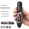 Multifunction Bicycle Wrench Set Portable Ratchet Wrench Tire Prying Rod for Outdoor Cycling Travel Maintenance