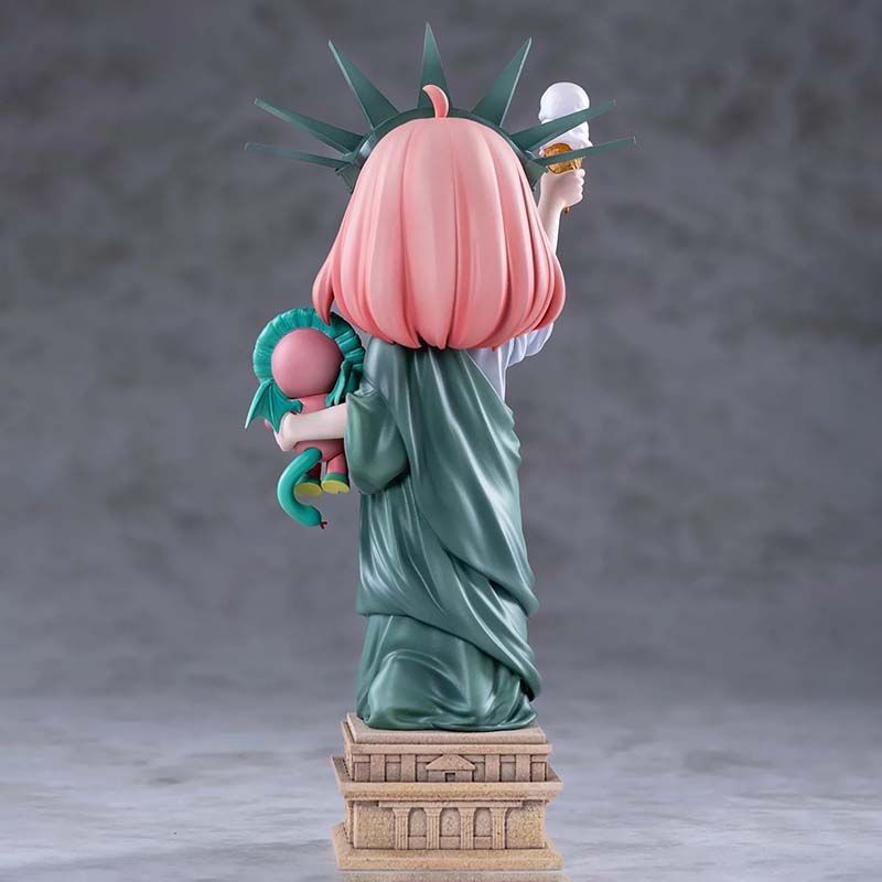 19cm Height Anya Cos Statue of Liberty Handcrafted Model Desk Ornament From Spy X Family