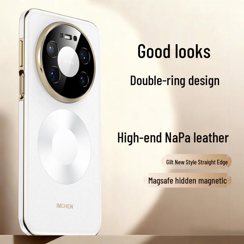

IM-CHEN Luxury Gilded Magnetic Phone Case for Huawei Mate 80 Series Mate 80 Pro Max
