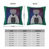 Gorilla Tag Premium Monkey Square Pillowcase Polyester Linen Velvet Printed Zip Decor Throw Pillow Case Sofa Cushion Cover 45X45