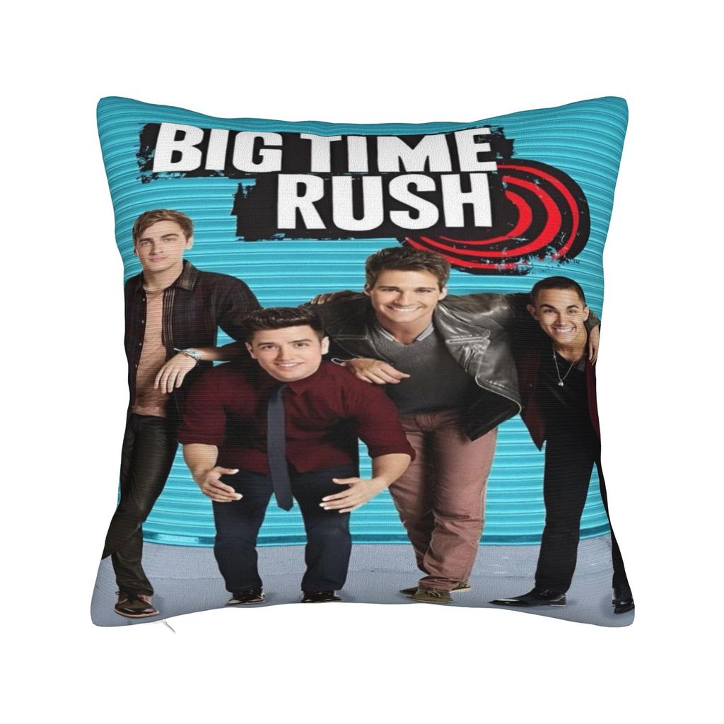 Big Time Rush rock Band Pillowcases Merch Printing Cushion Cover Throw Pillow Cover Bedroom Decor Square Multi Size