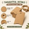 Kraft Paper Wavy Edge Hang Tags with Twine