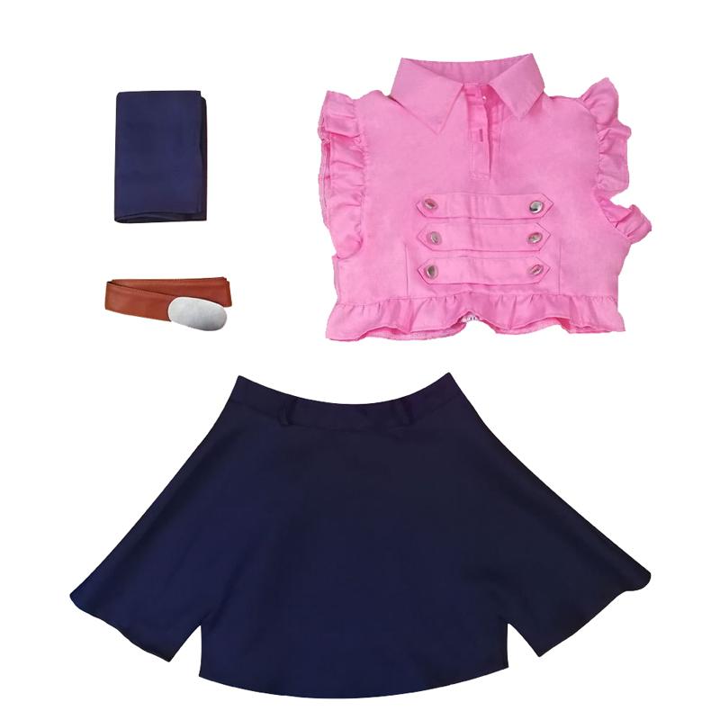 Anime Adult Girl Cosplay Costume The Seven Elizabeth Liones Deadly Sins Cosplay Summer Clothing  Belt Bow Tie