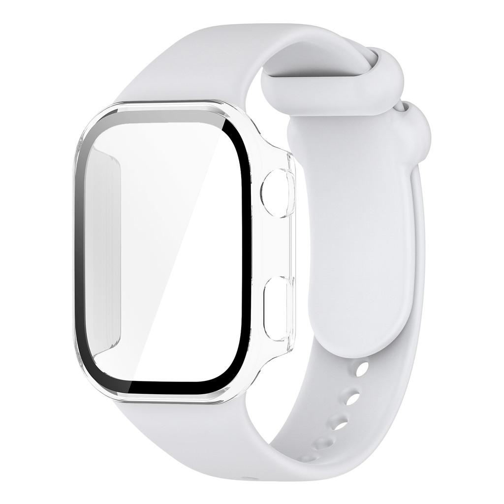 Silicone Strap with PC Case Cover for Redmi Watch 6 Band Sports Comfortable Replacement Bracelet for Xiaomi Redmi Watch6