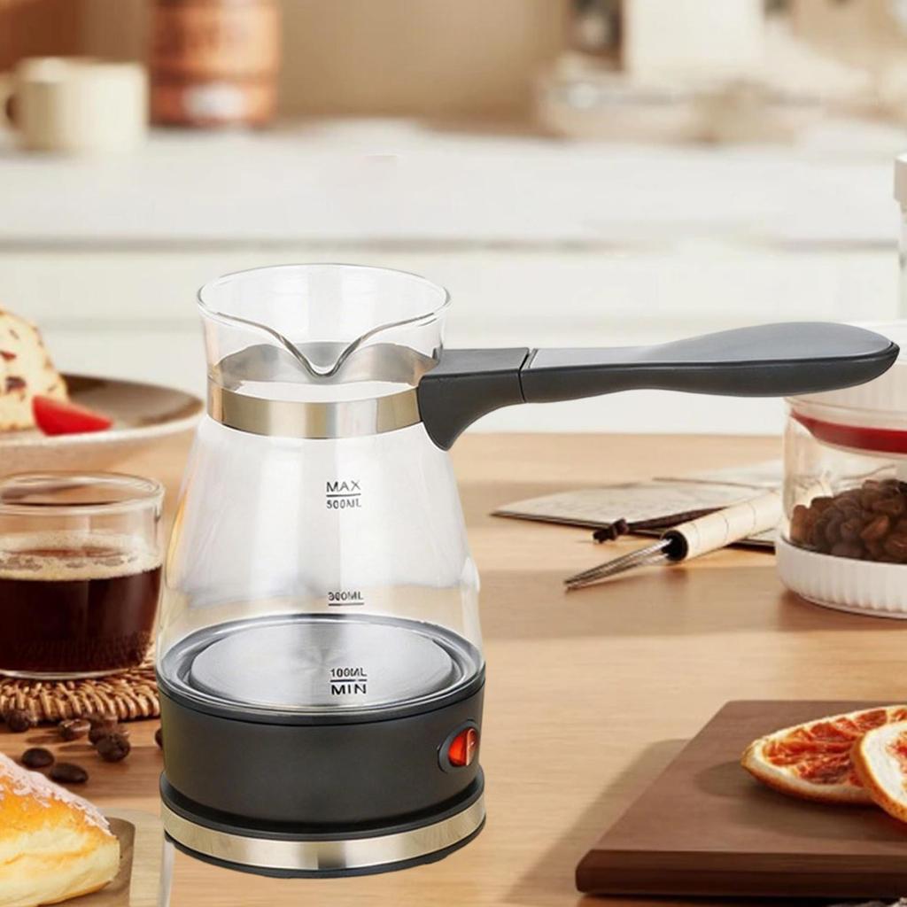 Elektryczny Turek do Kawy Maszynka Przeciw Poparzeniom Wielofunkcyjny Odpinany Uchwyt Czajnik