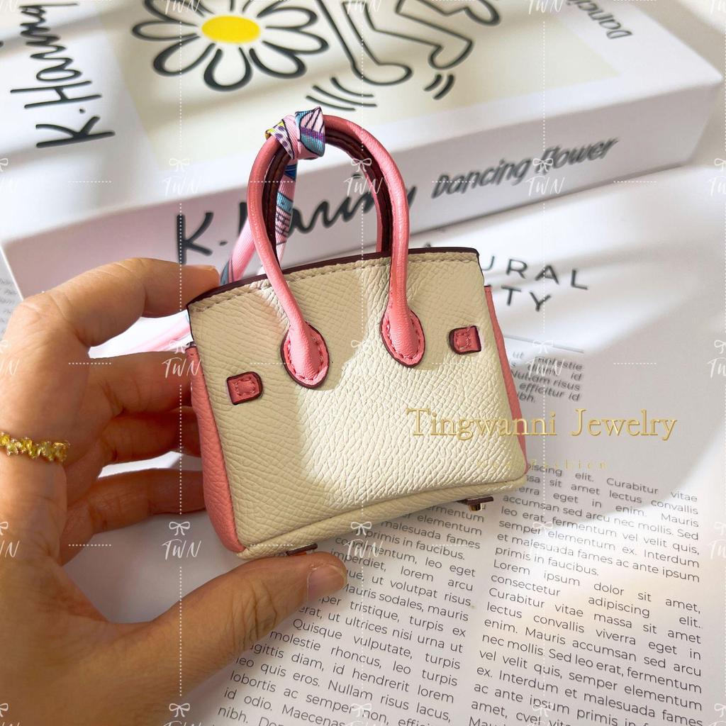 Modny mini breloczek do torebki: Uroczy Pouch na Słuchawki, Portmonetka i Breloczek do Kluczy Samochodowych dla Kobiet