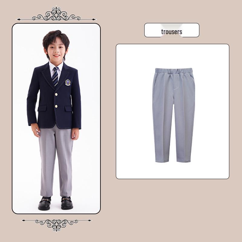

British Style School Uniform Set: Formal Wear for Primary Students, Boys and Girls 120 cm