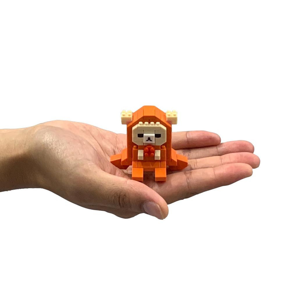 Kawada Nanoblock Korilakkuma (Takosan Wiener) 150 Pieces, Ages 12 and Up, Rilakkuma NBCC173