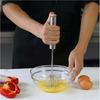 Kitchen Stainless Steel Kitchen Semi-Automatic Egg Beater Whisk Milk Cream Mixer